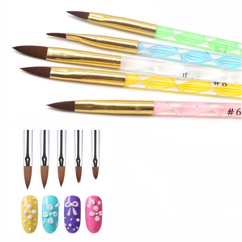 Acrylic Nail Art Brush set 5pcs.